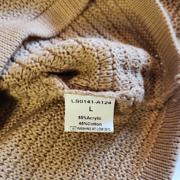 Lillusory Women's Tan Sweater NWT Size Large - Picture 6 of 8